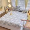 Soft Bedsheet Printed Fitted Sheet 100% Cotton Bed Cover Single/Queen Size Bed Linen Protetor De Colchão (No Pillowcase
