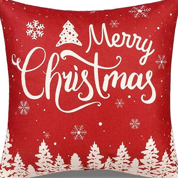 New Christmas Pillow Cover, Deer Snow Festival Decoration, Home Sofa, Living Room Pillow, Cushion Cover