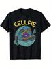 Men's Fashionable Sports T-shirt with Interesting Scientific Biology Patterns Suitable for Summer and Spring, Sporty Style - ...