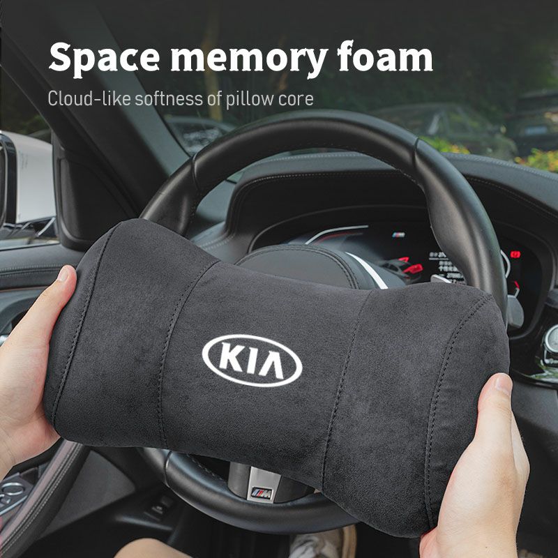 BTSOM1 Car Seat Headrest Memory Cotton Cervical Spine Protection Pillow For Kia KN GT-Line Sportage Ceed Rio Picanto Sorento Soul