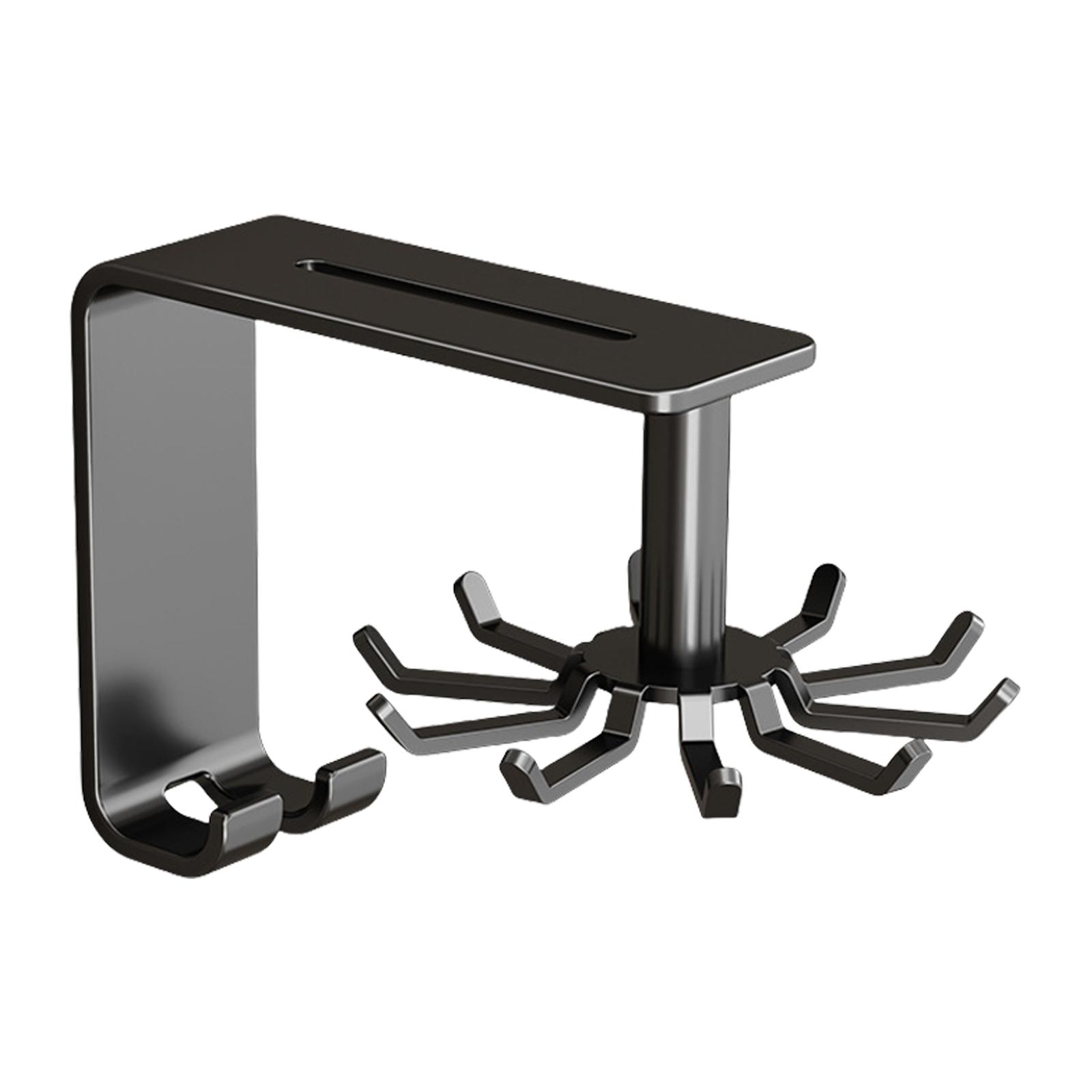 

360 Degree Rotating Rack Carbon Steel Self Adhesive Hook for Towels and Coat Wall Mounted Kitchen Utensils Hanger 1