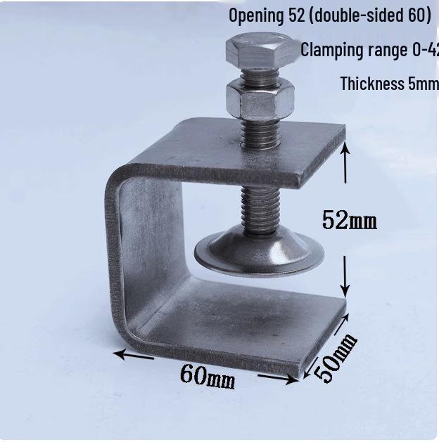 C304 Tiger Claw U-Shaped Stainless Steel Pipe Clamp