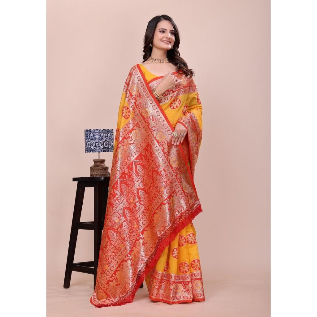 Royal Meenakari Paithani Silk Saree – Timeless Wedding Elegance
