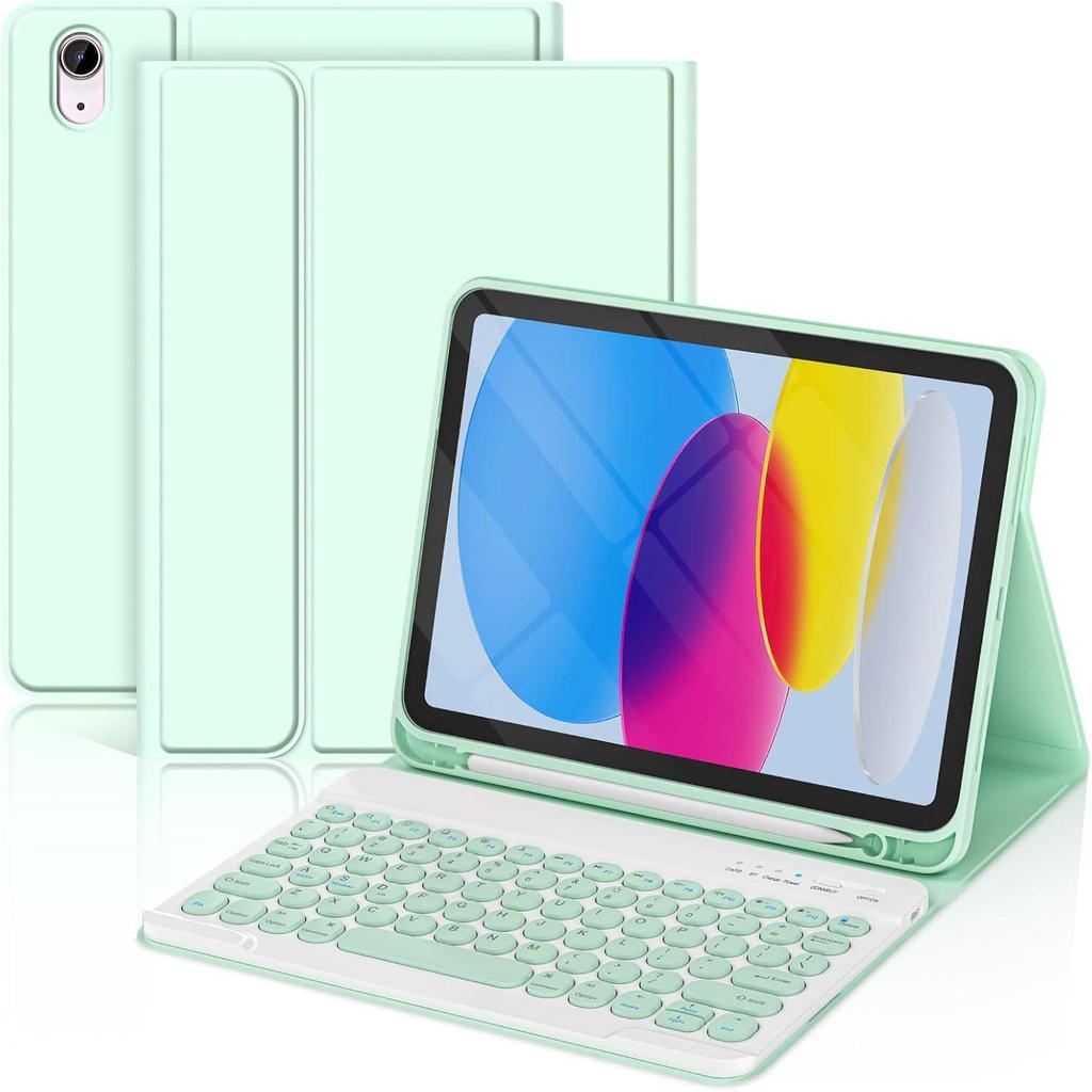 Compatible with Samsung S9FE protective case, S11 leather case, A9 Plus round cap keyboard, and S10FE Plus wireless Bluetooth pen slot.