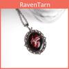 Gothic Vampire Heart Pendant Necklace With Alloy Cross Chain For Men And Women