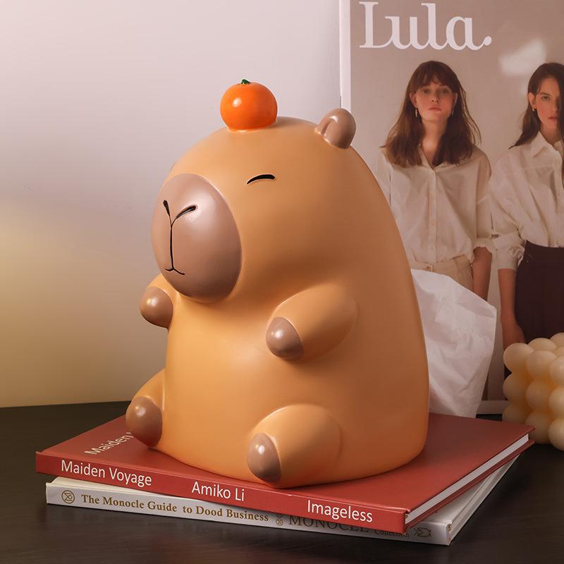 Capybara Cartoon Tissue Box - Cute Creative Desktop Paper Storage for Living Room