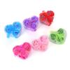 3Pcs Scented Bath Body Heart Rose Petal Wedding Gift Favor Colors Flower Soap,