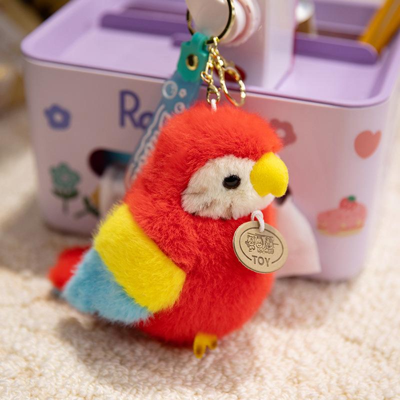 Bird Doll Parrot Pendant Stand Shoulder Bird Plush Toy Parrot Pants Zoo Stall