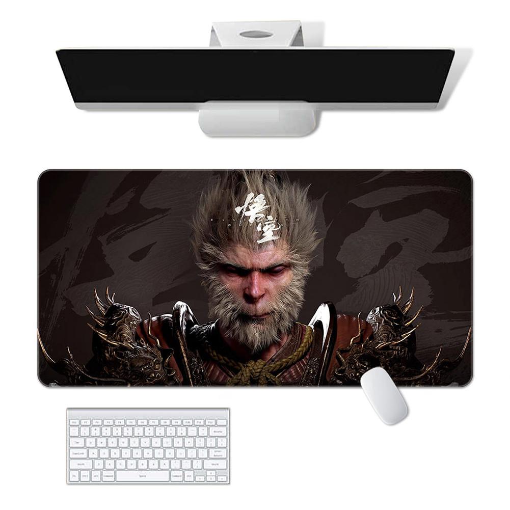 Black Myth WuKong Gaming Mouse Pad Large Desk Mat for Keyboard and Mouse Non-Slip Desk Protecor Mat for Home Office Gaming Work