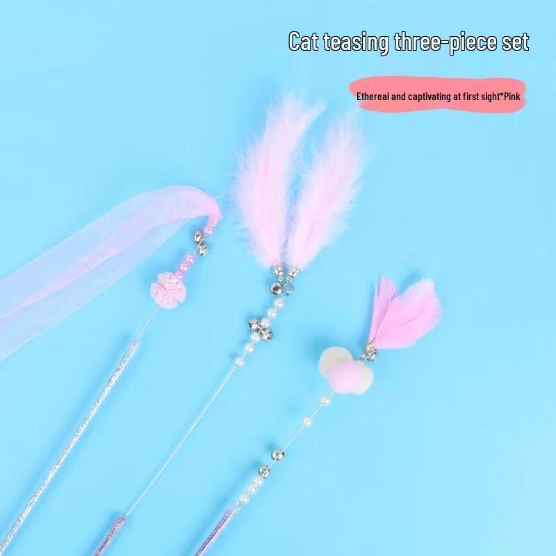 MANWOGA Ret retractable Cat Wand with Replaceable Heads