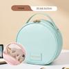 Waterproof Half-Circle Lipstick Makeup Bag - Large Capacity Travel Handbag