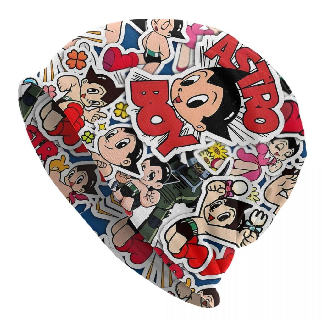Custom Astro Boy Japan Unisexga Beanies Caps Unisex Women Unisex Hip Hop Winter Warm Knit Hat Adult Anime Cartoon Bonnet Hats