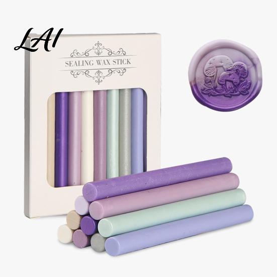 Holiday Card Making Wax 10PCS Sealing Sticks Fine Texture Seal Stamp Kit for Crafts Flexible Decorative Wax Envelope And Craft Decoration Envelopes