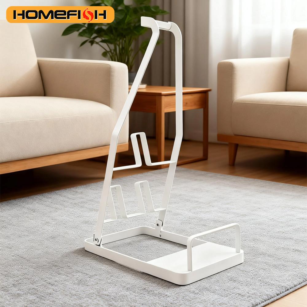 Universal Vacuum Cleaner Rack Dust Collector Metal Storage Shelf Simple Style Vertical Holder for Household