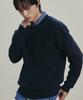 KNITTED [Nitied X Fashion Planet] Cable Round Knit Navy