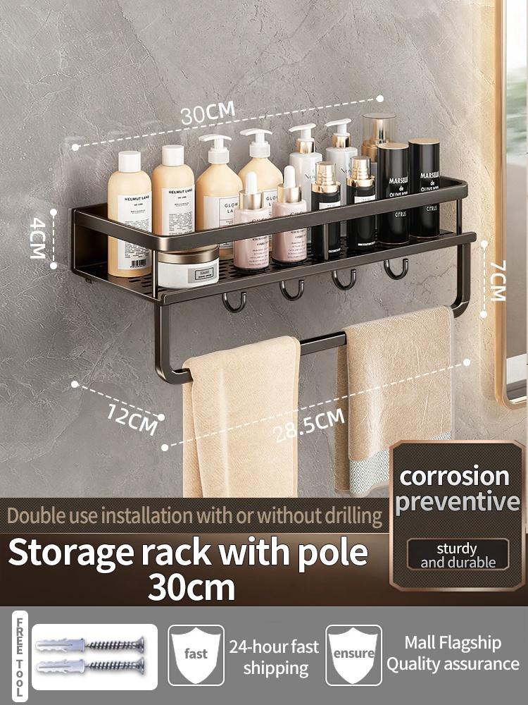 Bathroom Shampoo Shelves Hanger Shower Storage Rack Hanger Corner Shelf