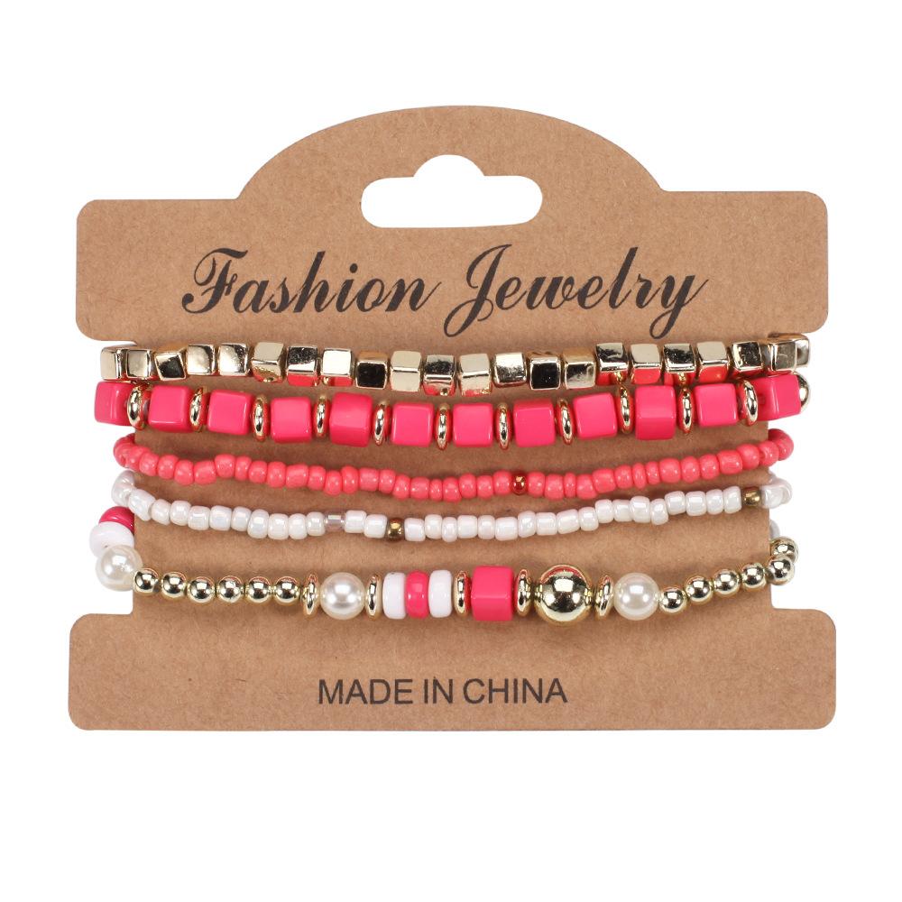 JYL TS Bracelet Bohemian  Multi-layer Beads Exudes Vitality