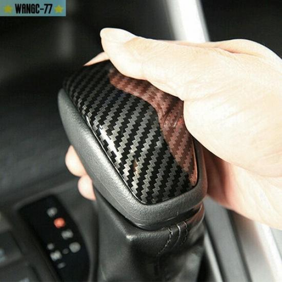 Carbon Gear Shift Knob Cover Trim Car Accessories For Toyota RAV4 XA50 -