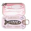 Creative Holiday Gift for Jewelry Lovers Halloween Box 3D Printed Small Keepsake Box with Fish Party Favor Shaped Holder Gothic Decorative Organizer