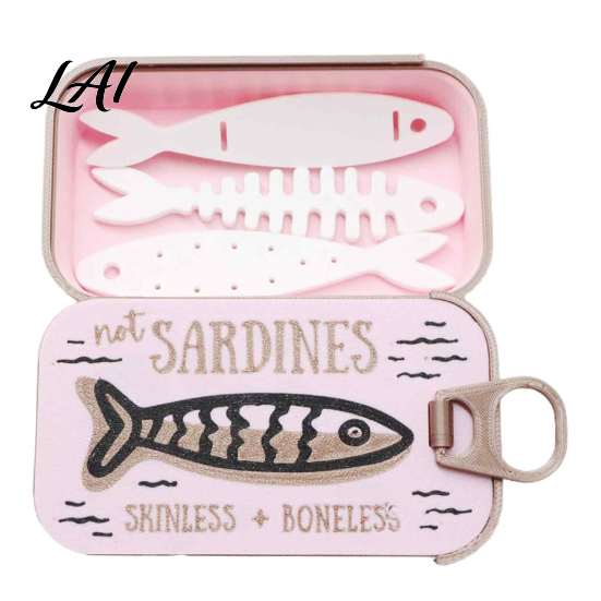 Creative Holiday Gift for Jewelry Lovers Halloween Box 3D Printed Small Keepsake Box with Fish Party Favor Shaped Holder Gothic Decorative Organizer