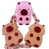 Creative Capybara Cartoon Silicone Coin Purse & Crossbody Bag for Kids