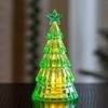 2pcs Christmas Decoration Ornaments Mini Luminous Crystal Christmas Tree High-end Desktop Ornaments Christmas Gift Lights