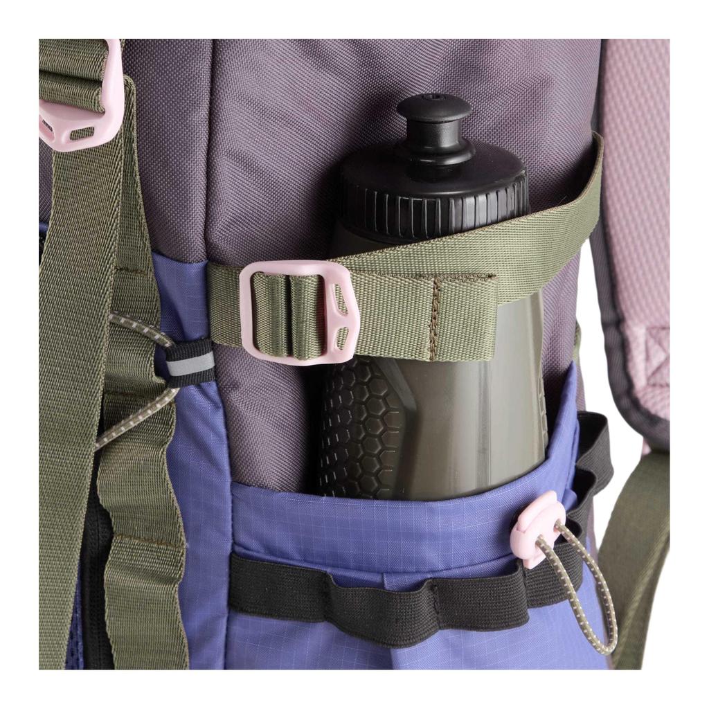 Puma X KidSuper Studios Collaboration 27L Fashion Pattern Printed Polyester Backpack Unisex backpack Deep-Charcoal Multicolor 091213-01