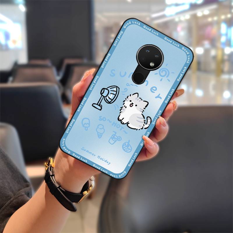 Dirt-resistant Durable Phone Case For Nokia 6.2/7.2 Silicone Anti-knock Graffiti Anti-dust Cartoon Phone Pouch Soft Case