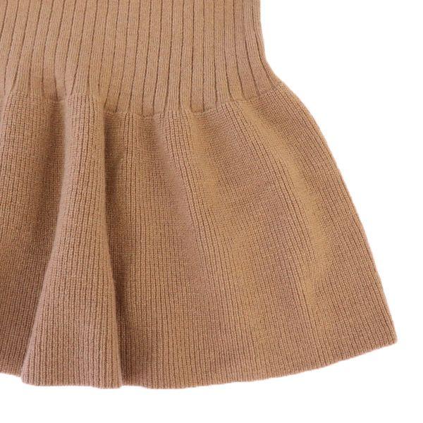 Lily Brown Long Sleeve V-neck Ribbed Knit Long Dress F Pink Women Used