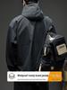 Men's Windproof Outdoor Shell Jacket - 2025 Autumn/Winter Thickened Cotton Casual Workwear Outerwear
