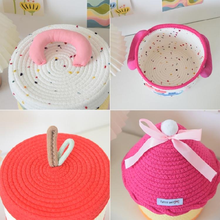 Playful Cartoon Cotton Storage Box Kids Toy Organizers Portable Portable Container For School Supplies Home Decors