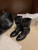 Single Boots, Women's Boots, Thick-heeled Mid-calf Boots, Short Boots, Women's Shoes