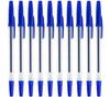 Set of 10 blue pens for universal office use