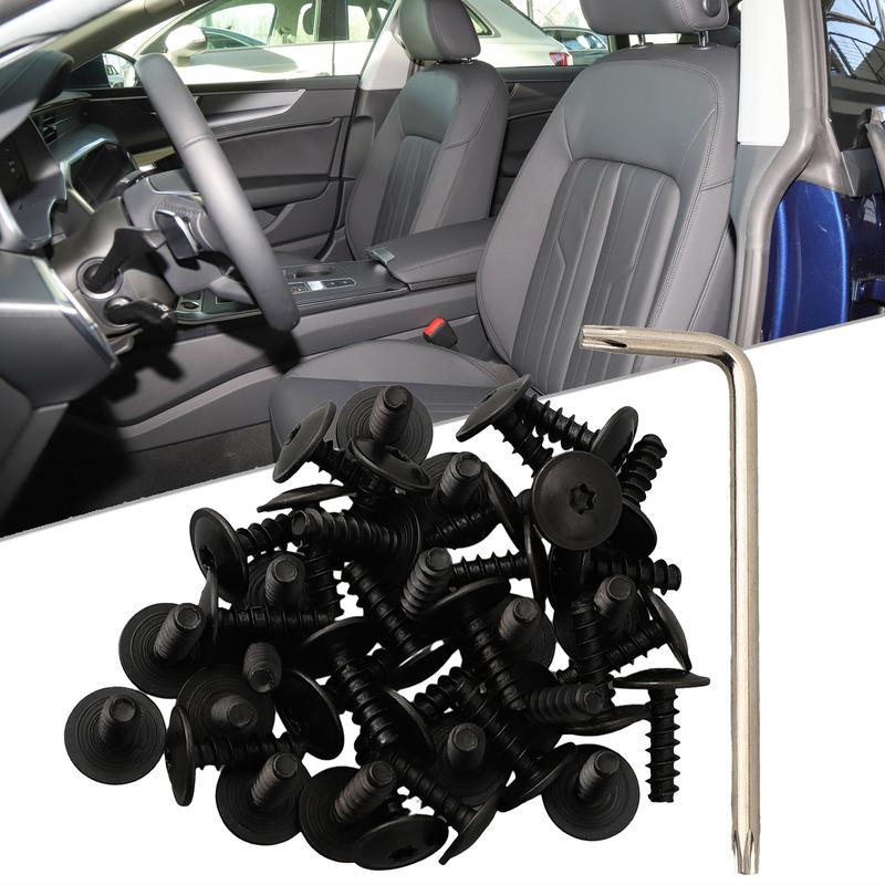 

Clamp Clip Liner Screw Metal N90775001 Replacement Splash Guard Vehicle 40 Pc 40x Accessories For Passat 00-03