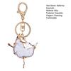 Ballerina Keychain for Women Girls Sparkling Rhinestone Ballet Dancer Keyring Pendant Alloy Bag Charm for Purse Wallet Car Keys