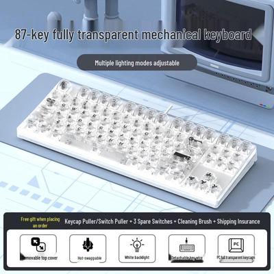 OLOEY 87-Key Wireless Bluetooth Tri-Mode Mechanical Keyboard