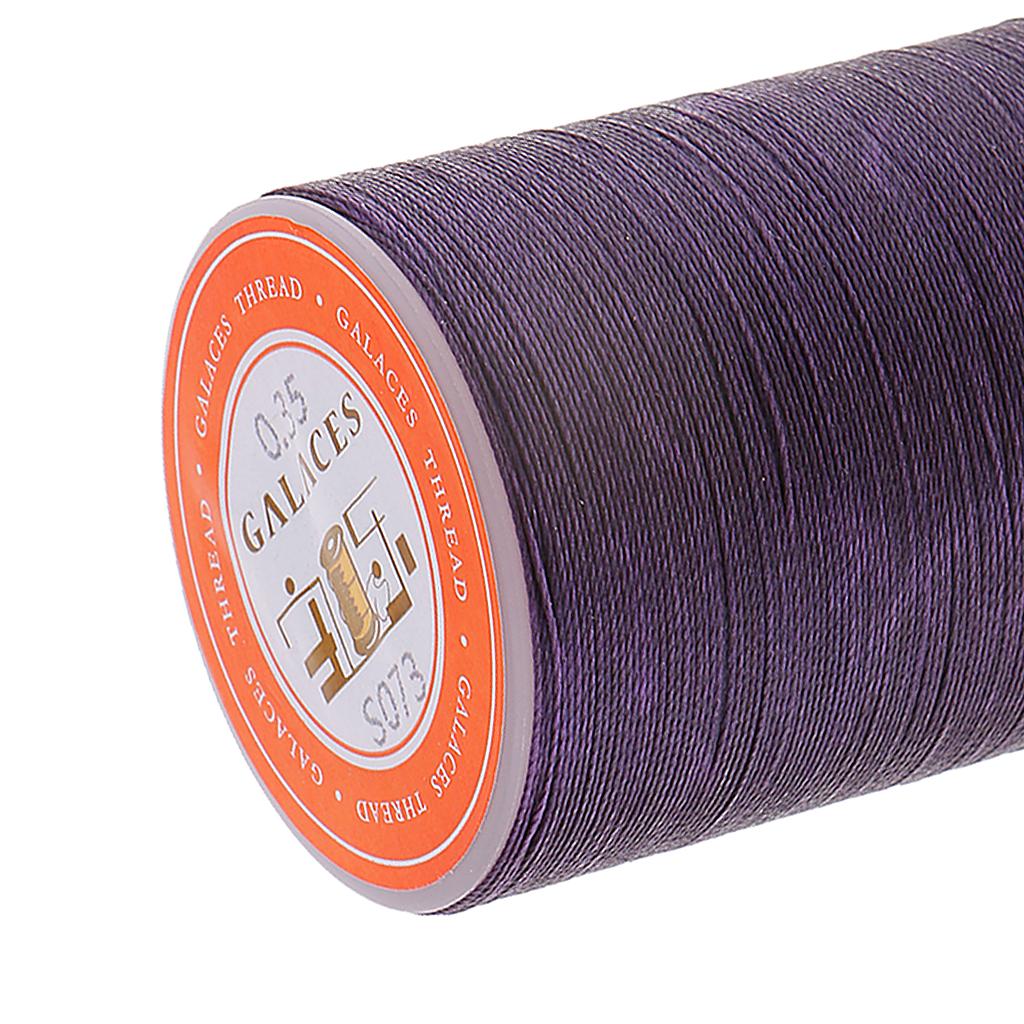 Hand Stitching Waxed Thread Polyester Cord for Leather Craft DIY Shoe Bag Carpet Repair and Beading
