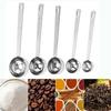 High-quality Stainless Steel Measuring Spoon Blending Thicken Coffee Scoop 5/10/15/20/30ML Powder Spoon Coffee