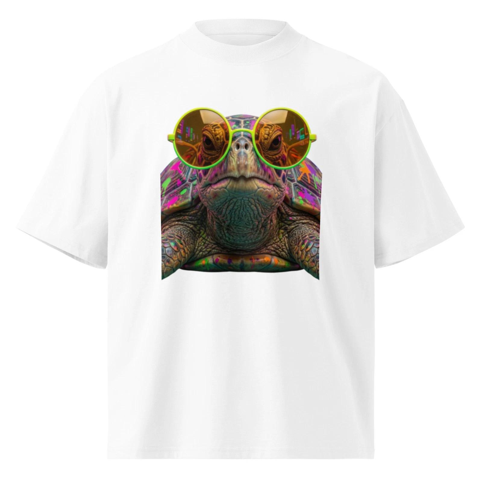 Timeless | Neon Turtle Oversized T shirt | Glow Wild Collection 4XL