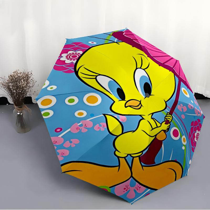1pc Tweety3 Umbrella, Sun Protection, And UV Shielding. It Has Eight Sturdy Ribs for Outdoor Use And Perfect Gift