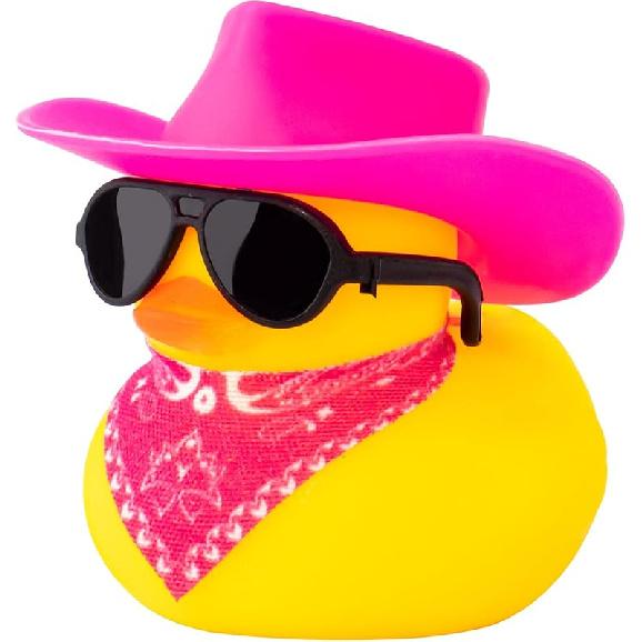 Wonuu Rubber Duck Car Ornaments Yellow Duck Car Dashboard Decorations with Propeller Helmet for Christmas Decor and Home Decorations for Adults