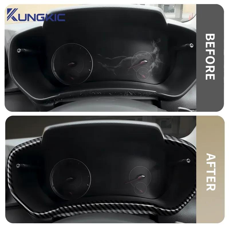 ABS Carbon Fiber Style For Suzuki SWIFT 2024 2025 2026 RHD Car LCD trument Screen Trim Frame trument Interior Panel