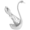 1Set Alloy Dessert Spoons with Base Functional Flatware Set for Serving Food Keeping Countertop Clean Stylish Home
