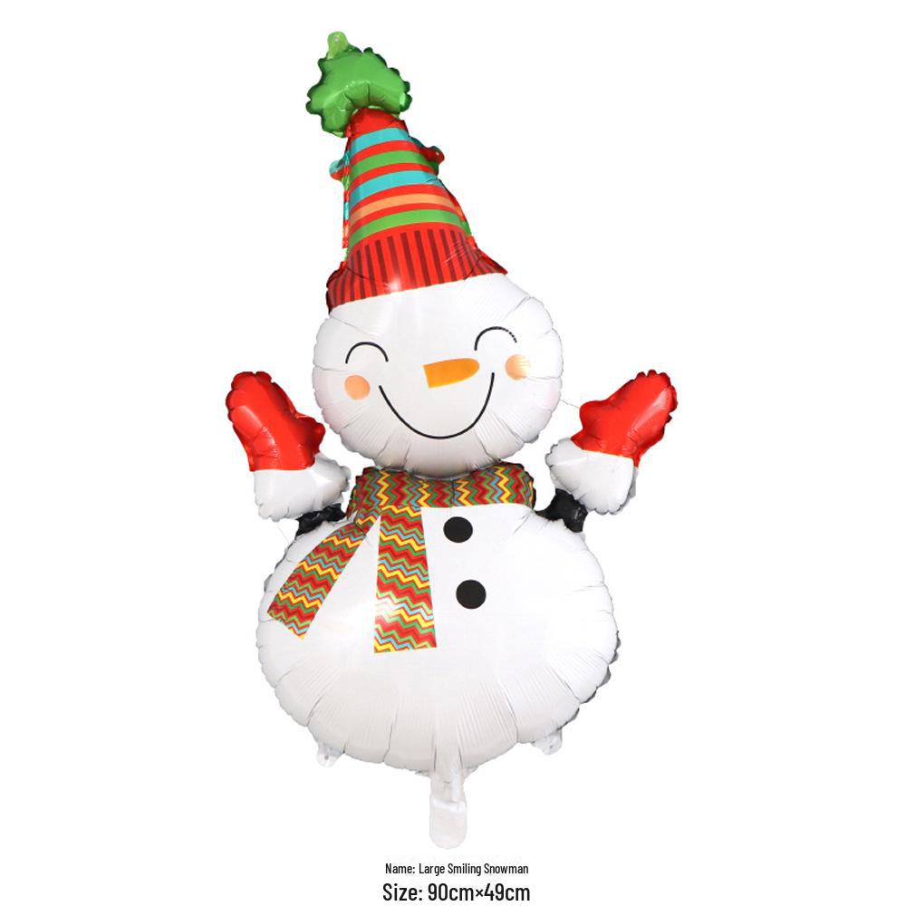 Christmas Cartoon Balloons: Santa, Snowman, Elk, Christmas Tree Decorations
