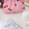Floral Pocket Cosmetic Bag Oxford Cloth Elastic Self-Closing Pouches Coin Purse For Makeup Lipstick Earphones Jewelry Organizer