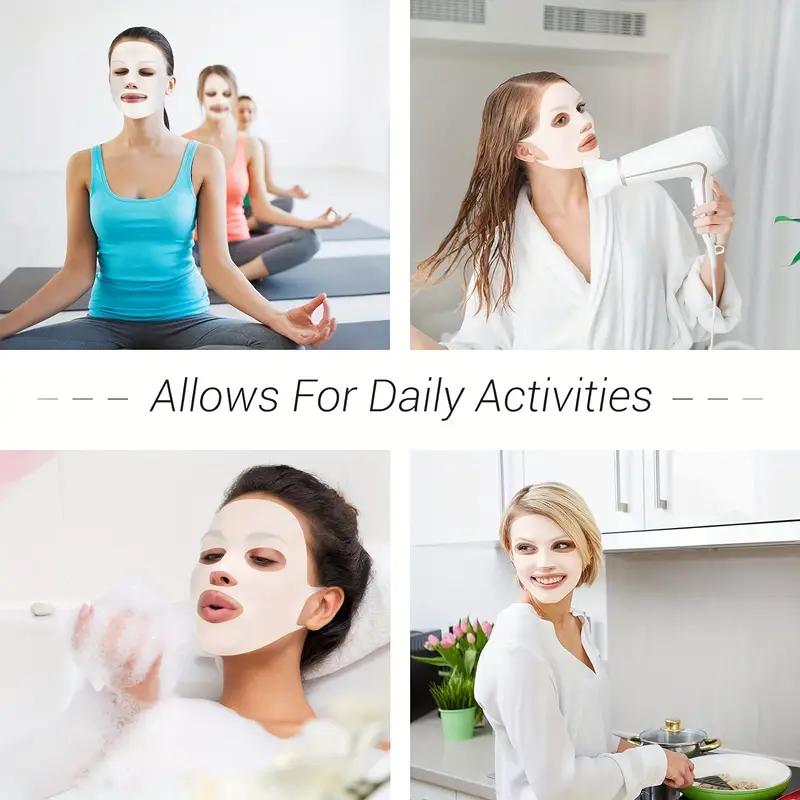 1 st Silikon Öronhängande Ansiktsmaskskydd Återanvändbart Återfuktande Ansiktsskydd Dubbel Absorption Anti Avdunstning Mask Skyddskåpa