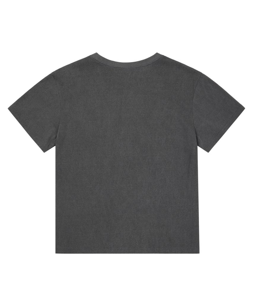 AAKAM Mosaic Cross Half Top (Dark Gray)