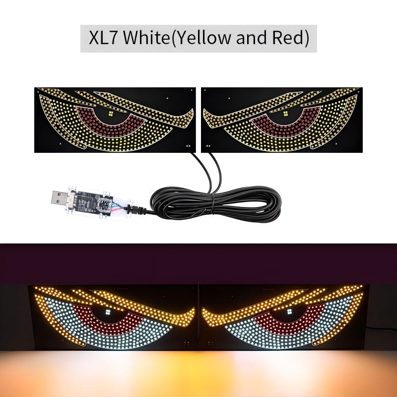 USB Dynamische Animation LED Augen Display Pixel Panel für Auto LKW Dämonenaugen LED Bildschirm Licht Front Heck Windschutzscheibe Dekoration