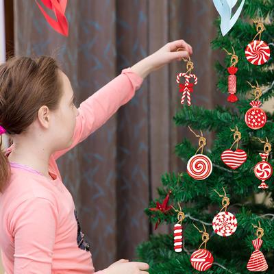 Weihnachten Cartoon Lebkuchen Und Süßigkeiten Ornamente Party Geschenk Set Weihnachtsbaum Dekorationen