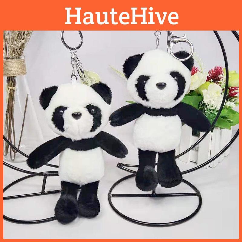 Delightful Panda Stuffed Toy Keychain Ultra Soft 18cm Creative Accessory Backpack